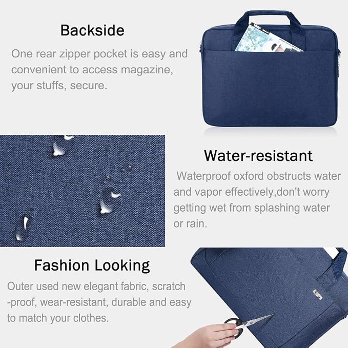 Voova Laptop Bag Case 17 17.3 Inch Computer Sleeve Messenger Bag - Image 5