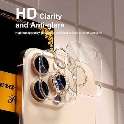 beuxece for 6 Pack iPhone 16 Pro/iPhone 16 Pro Max Camera Lens Protector 9H - Image 7