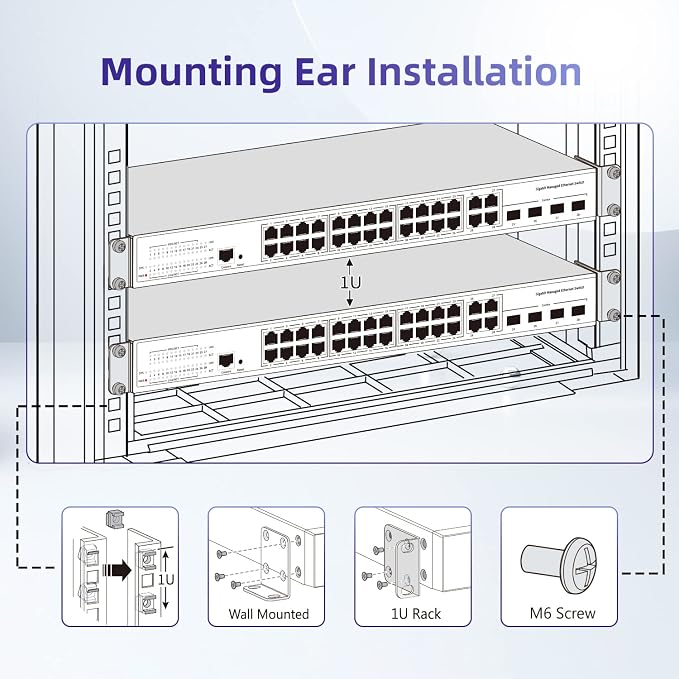 Rack Mount Kit for 17.3 Inch Juniper Switches Rack Ears for Juniper - Image 3