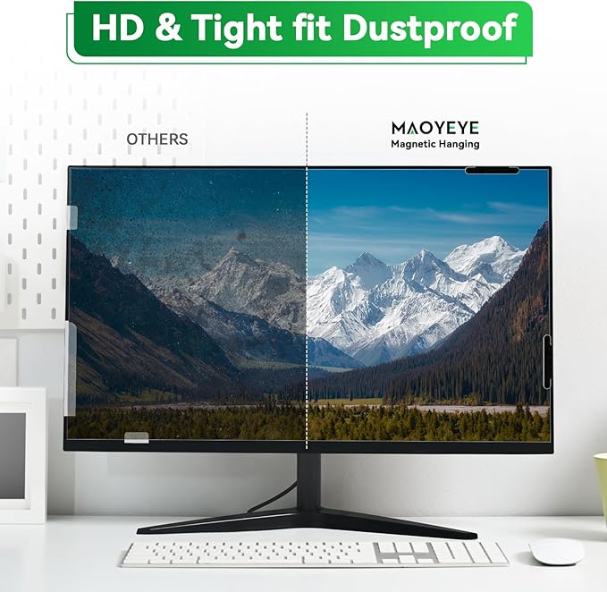 Magnetic 24 Inch Computer Anti Blue Light Screen Protector - Image 7