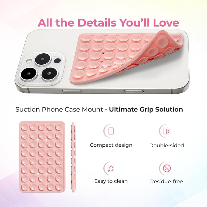 SUCKY Silicone Suction Phone Case Adhesive Mount - Image 3
