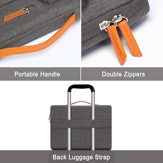 MOSISO 360 Protective Laptop Case 14 inch, 14 inch Laptop Sleeve Compatible - Image 3