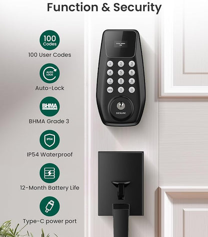 DESLOC C100 Keyless Entry Door Lock - Image 4
