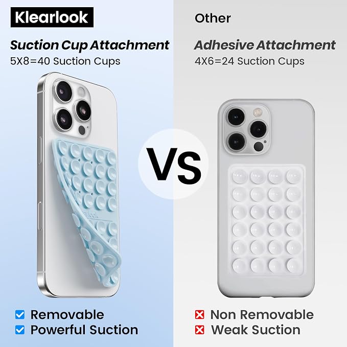 Silicone Suction Cup Phone Case Mount Double Sided, Silicon Sticky Phone Grip - Image 2