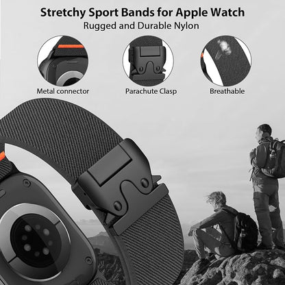 Elastic Sport Band for Apple Watch Ultra 3/2/1 Bands 49mm 46mm 45mm 44mm 42mm - Image 2