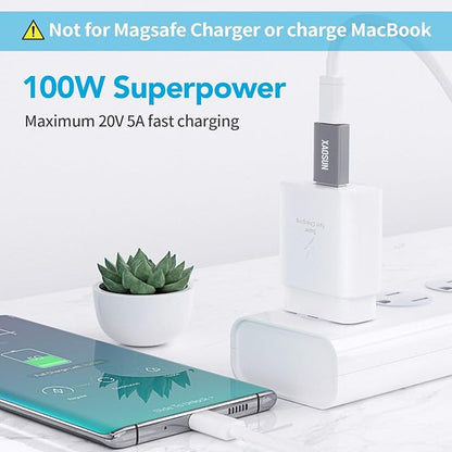 XAOSUN USB C Female to USB Male Adapter, 3.1 USB A to C Adapter, One-Sided - Image 3