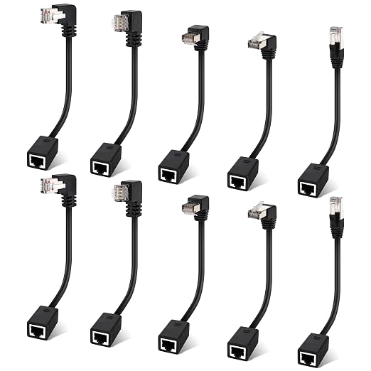 Cat 6 Ethernet Extension Cable 10 Pack，Multiple by Togconn