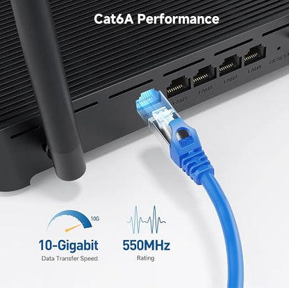 Cable Matters 10Gbps Snagless Shielded Cat 6A Ethernet Cable - 7ft - Image 3