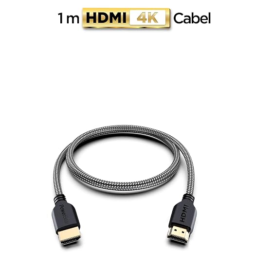 PowerBear 4K HDMI Cable 3 ft | High Speed Hdmi Cables, Braided Nylon & Gold - Image 2