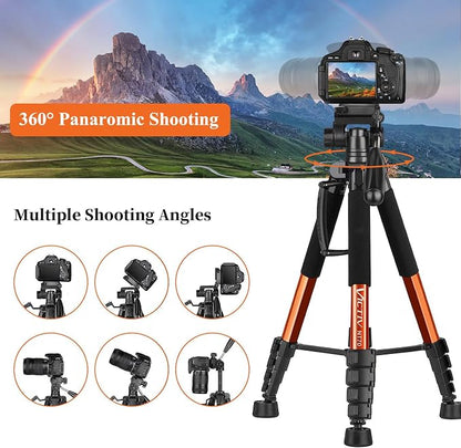 Victiv Tripod 74-Camera-Tripod for Cell Phone, Aluminum Professional Heavy Duty - Image 4