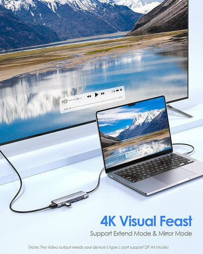 LENTION 3.3FT Long Cable USB C Multiport Hub - Image 5