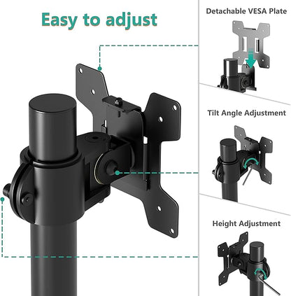 WALI Single Monitor Mount, Monitors Desk Mount, Single Monitor Arm Holds Screen - Image 5
