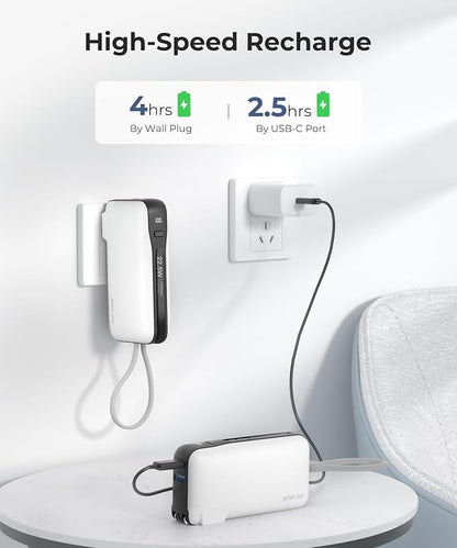 1 Pack Portable Charger with Built-in USB-C Cable & Plug, 000mAh 5V/4.5A Power - Image 8