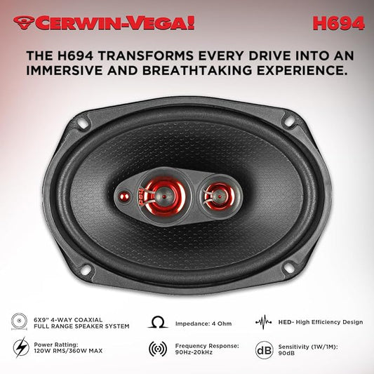 CERWIN-VEGA! HED 2025 Edition – 6.94” 2-Way Coaxial Full Range Speaker System - Image 2