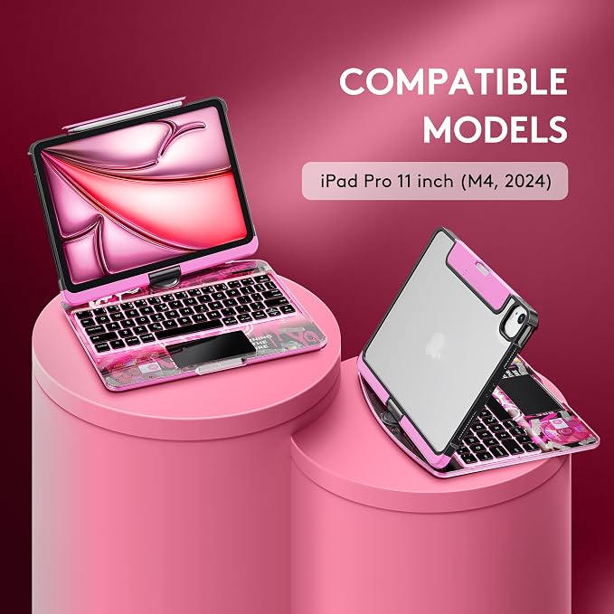 GUSGU Transparent Case with Wireless Keyboard only - Image 2