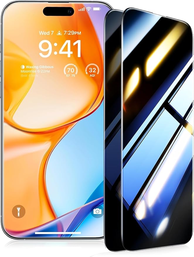 UltraGlass Ultra 9H+ Glass for iPhone 14 Pro Privacy Screen Protector Glass by UltraGlass