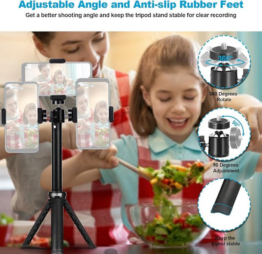 NexiGo Lightweight Mini Tripod for Camera/Phone/Webcam, Extendable Stand - Image 2