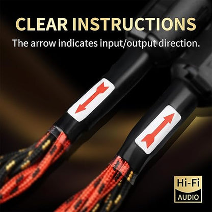 12 AWG Audiophile HiFi Speaker Audio Cable–4N OFC Core, 24K Gold-Plated Banana - Image 6