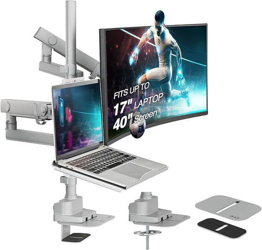 AVLT Laptop & 40 Inch Monitor Arm Pole Top Mount by AVLT-USA