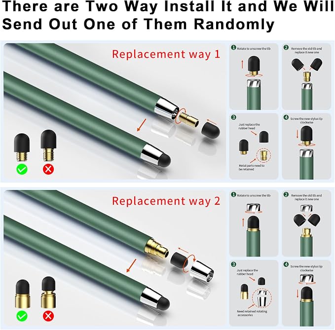 Stylus Pen for Touchscreen, 2-in-1 Stylus Pen for iPad, High Sensitivity - Image 5