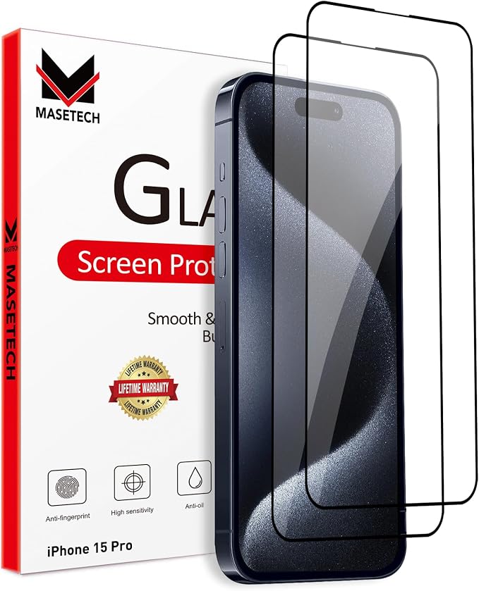 Screen Protector Tempered Glass Compatible by MASETECH