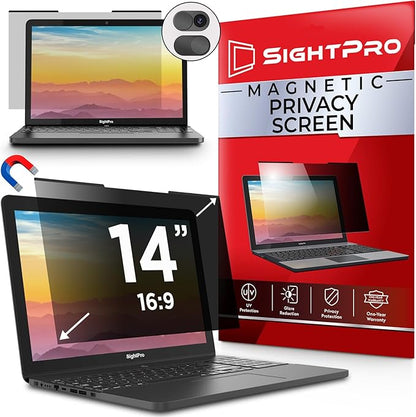 Magnetic Laptop Privacy Screen 14 Inch 16:9 by SightPro