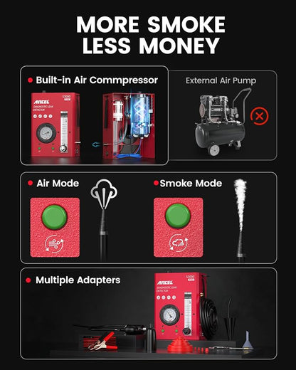 ANCEL S3000 PRO Automotive Smoke Machine - Image 6