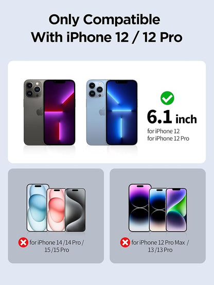 Compatible for iPhone 12/iPhone 12 Pro Privacy Screen Protector Tempered Glass - Image 2