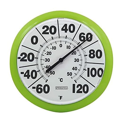 Springfield Indoor Outdoor Big and Bold Dial Thermometer, Wireless Thermometer by Springfield