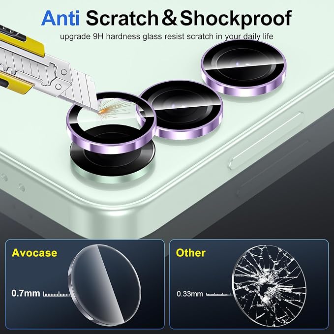for Samsung Galaxy S25 Plus Camera Lens Protector, Individual Metal Ring - Image 3