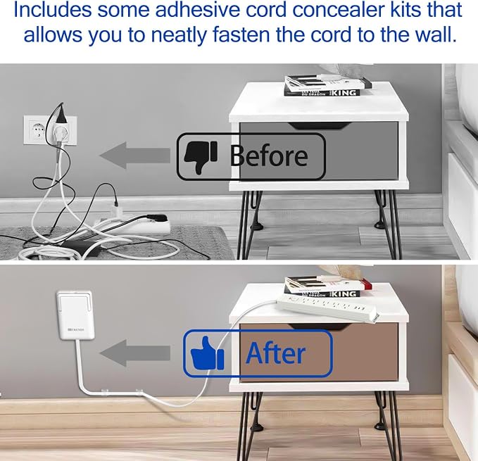 6FT Ultra-Thin Flat Plug Power Strip - Image 2