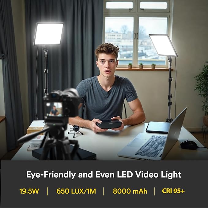RALENO 13" LED Video Light Panel, Studio Lights - Image 2