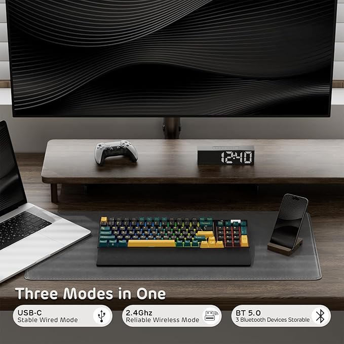 RK ROYAL KLUDGE RK96 RGB Limited Ed, 90% 96 Keys Wireless 3-Mode - Image 3