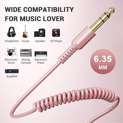 OneOdio 6.35mm to 3.5mm 6.6-9.8FT Stereo Adapter Cable Compatible - Image 5