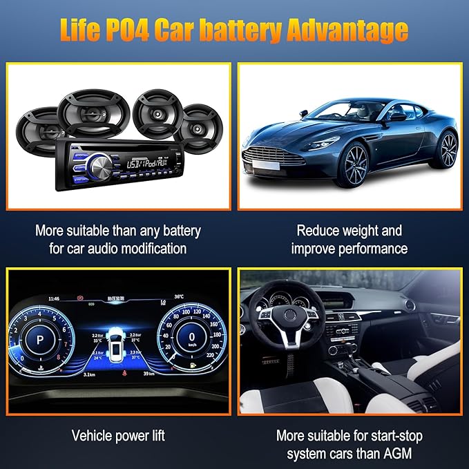 TPE Car Start-Stop Lithium Battery BCI GROUP 27 12V 80AH Car Battery - Image 4