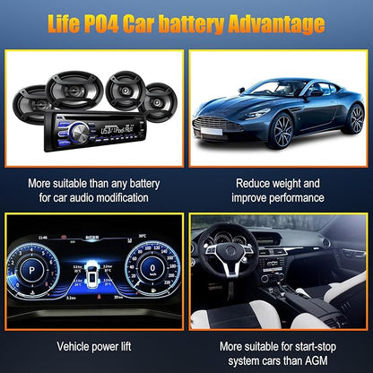 TPE Car Start-Stop Lithium Battery BCI GROUP 27 12V 80AH Car Battery - Image 4
