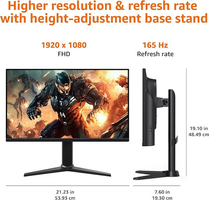 Amazon Basics 24 inch Gaming Monitor, FHD 1080P, VESA Compatible, Adaptive sync - Image 5