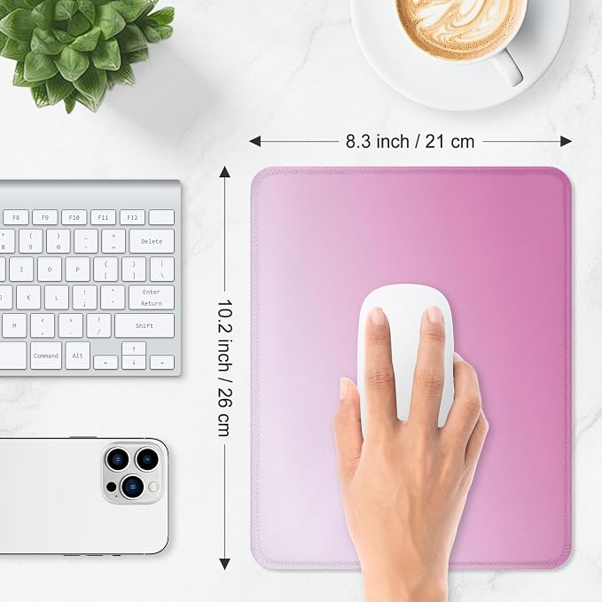 ITNRSIIET Mouse Pad Non-Slip Rubber Base Smooth Surface Stitched Edges - Image 3