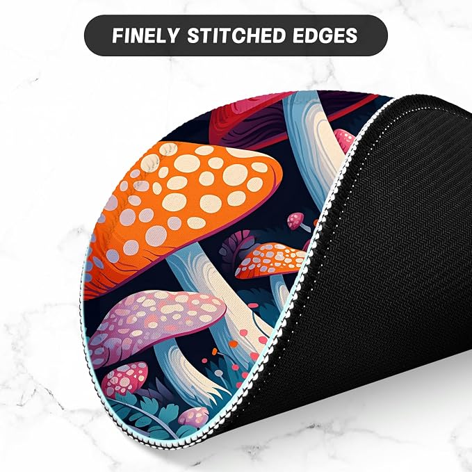 ITNRSIIET Round Mouse Pad with Stitched Edge Premium-Textured Waterproof - Image 4