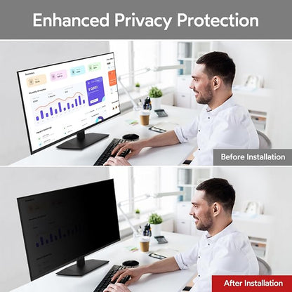 BERSEM 23.8 inch Removable Computer Privacy Screen Filter - Image 4
