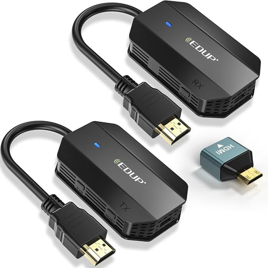 2025 Upgraded Wireless HDMI Transmitter and Receiver 4K Ultra HD Decoding & by EDUP