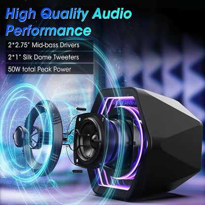 BESTISAN Computer Gaming Speakers - Image 2
