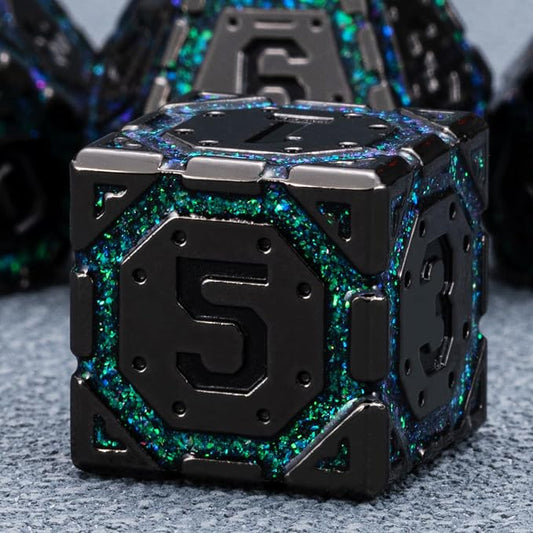 DND Metal Dice Set, Polyhedral Dice Set - Image 2