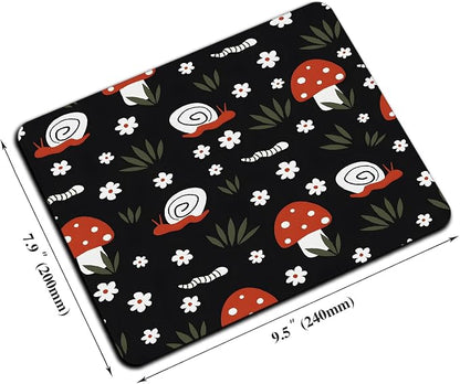 Mouse Pad, Cute Abstract Art Red Mushroom Mouse Pads - Image 2