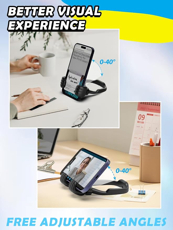Thumbs Up Lazy Cell Phone Stand: Back to School Supplies Gifts - Image 4