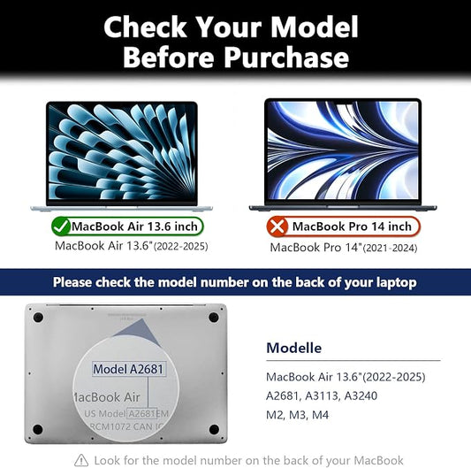 360° Magnetic Privacy Screen for MacBook Air 13.6 Inch, Removable Screen - Image 2