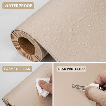 Leather Desk pad Protector, Large Desk mat - Image 3