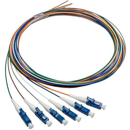 6 Strand Singlemode 9/125 LC-UPC Fiber Pigtail, Fiber Optic Pigtail, 1.5 Meters by Bangun
