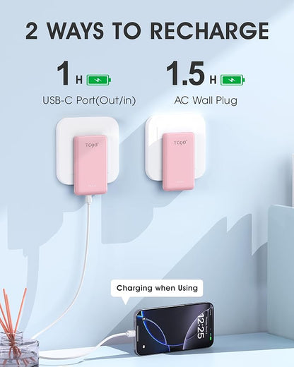 TG90° 2 Pack Portable Charger Power Bank, 5000mAh External Battery Pack - Image 3
