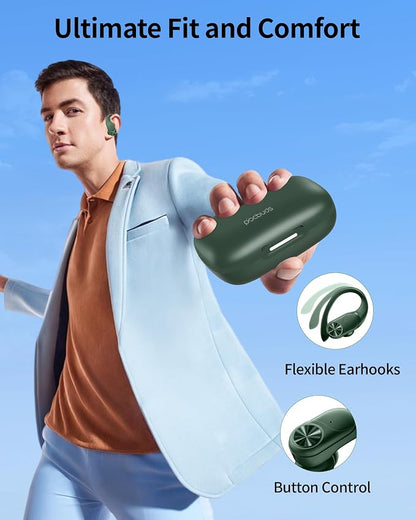 PocBuds Bluetooth Headphones Wireless Earbuds 80hrs Playtime Wireless Charging - Image 6